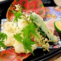 料理メニュー写真 地タコの天ぷら・小いわしの天ぷら・地穴子の天ぷら