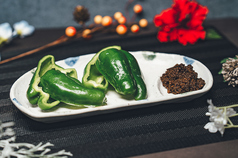 ぱりぱりピーマン(甘味味・台湾ミンチ)