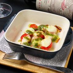 ミニトマトの焼きカプレーゼ