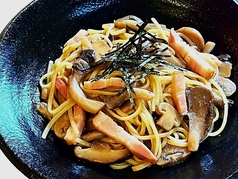 きのことベーコンのオイルパスタ