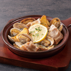 あさりと豚肉のポルトガル炒め