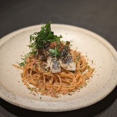 ハモの梅肉和風パスタ