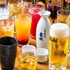 種類豊富な飲み放題メニュー！プレミアム飲み放題も♪