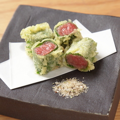 オリーブ牛の天ぷら