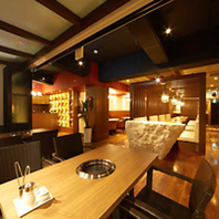 団体様・貸切可！リゾート感溢れる店内で優雅なひと時を