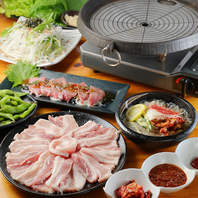 熊本県産火の国豚を使用したサムギョプサルコース◎