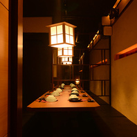 扉付き個室完備！大人のためのくつろぎ空間