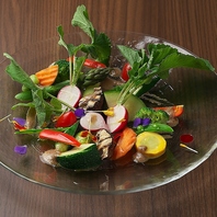 地もの野菜を使用したイタリアンメニュー♪