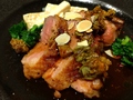 料理メニュー写真 鴨肉のロティ　フキノトウソース