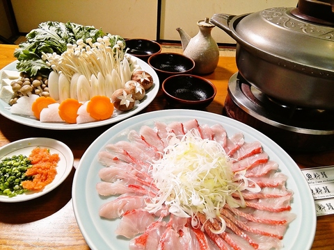 四季日本厳選魚!人気!海鮮しゃぶ 鮑 国産伊勢海老クエすっぽん鰻寿司で美味な時間