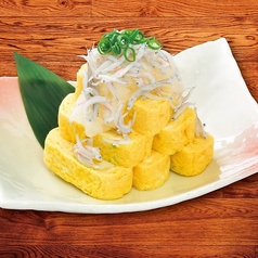 ねぎ巻き玉子 しらすおろしのせ