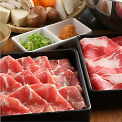 【牛しゃぶしゃぶorすき焼き食べ放題コース】