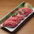 料理メニュー写真&nbsp;常陸牛の炙り寿司 5貫