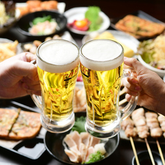 アサヒスーパードライ(ジョッキ(中)528円/中瓶 660円)