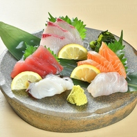 肉・魚共に生ものメニュー豊富です♪