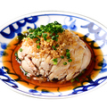 料理メニュー写真 蒸鶏の葱生姜ソース