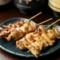 料理メニュー写真&nbsp;串は一本一本手打ち,炭は備長炭を使用!