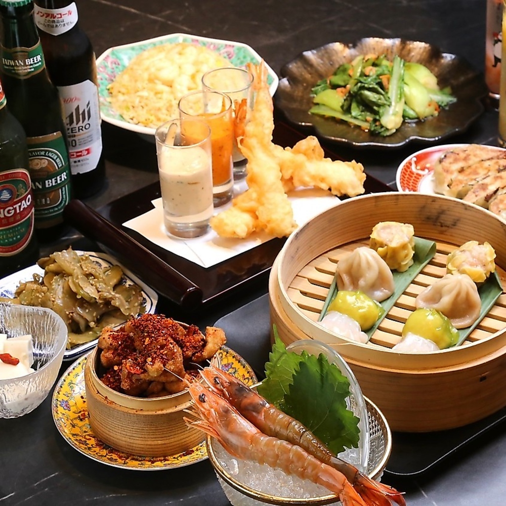 【エビ中華◇心々コース】当日OK◎本格点心やエビマヨ、デザートまで堪能できる2H飲み放題付き4400円