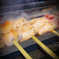 備長炭で焼き上げた焼き鳥