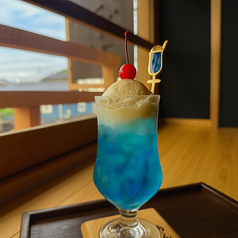 碧|ライチ香るブルーハワイクリームソーダ
