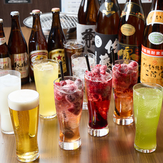 八尾産新鮮野菜のサラダと健康志向のモリンガサワー！