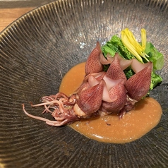 蛍烏賊と菜の花の酢味噌和え