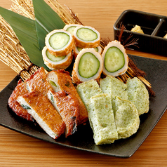 高知盛り（さつま揚げ、ちくきゅう、青のり天）