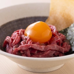 低温調理の牛ユッケ