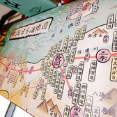 【店内紹介】五郎オリジナルの新潟日本酒地図を見ながら新潟の地酒をどうぞ。