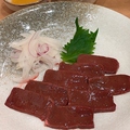 料理メニュー写真&nbsp;馬レバー刺し