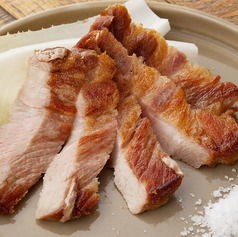 豚ロースとの岩塩添え