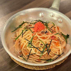 明太子といくらのパスタ