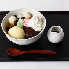 白玉クリームあんみつ