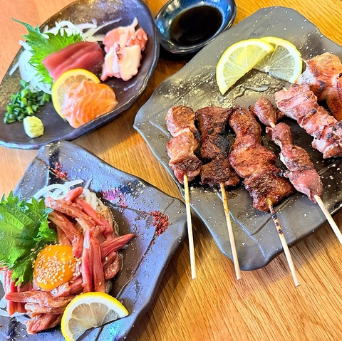 鮮魚のお刺身や国産牛のホルモン天麩羅など、絶品料理をお手頃価格でご提供します◎