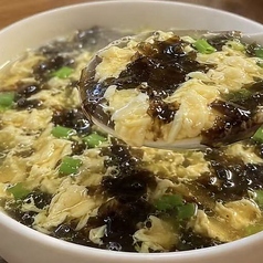 海苔たまご塩スープ