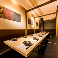 様々なシチュエーションに最適な完全個室をご用意