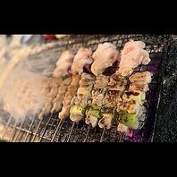 高級備長炭で焼いた、自慢のやきとり