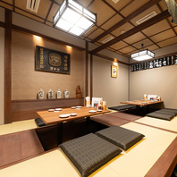 駅近◎大小様々な個室も完備！