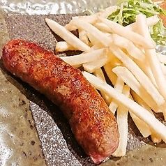 イタリアソーセージ2種とフライドポテト
