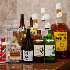 【厳選されたお酒】お料理にあるお酒ご用意いたしました