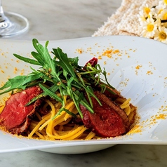 鴨とカラスミのアーリオオーリオ