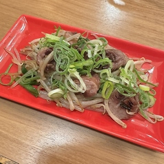 砂ずりネギ塩炒め