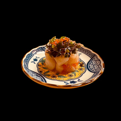 生帆立のいくら和え