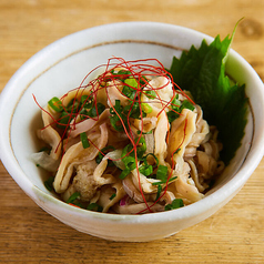 博多風酢もつ/鶏皮ポン酢