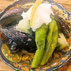 秋茄子としし唐揚げびたし