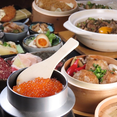 熊本名物『馬肉料理』や炭火焼き等種類豊富なメニュー