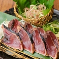 料理メニュー写真 カツオの藁焼き
