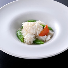 イカと季節野菜の清湯炒め