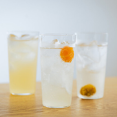 自家製のソフトドリンク