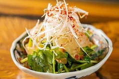 真鯛と三つ葉の花山椒オイル和え